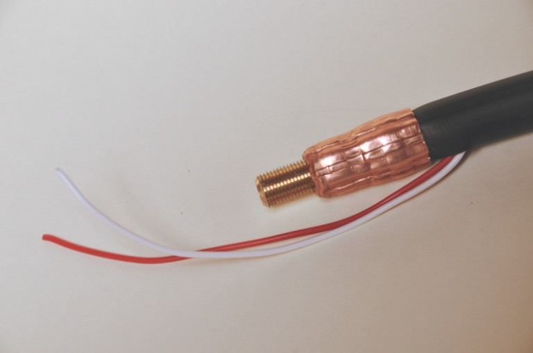 Szerelt koaxiális kábel, 25 mm2