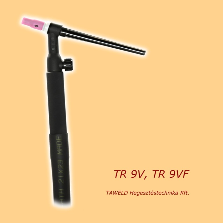 TR 9FV valve TIG torch with flexible neck.